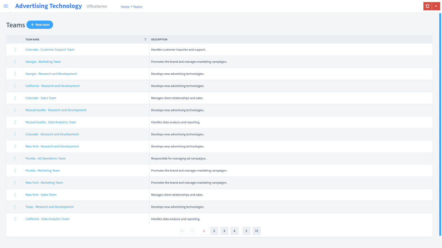 Advertising Technology Timesheet Teams