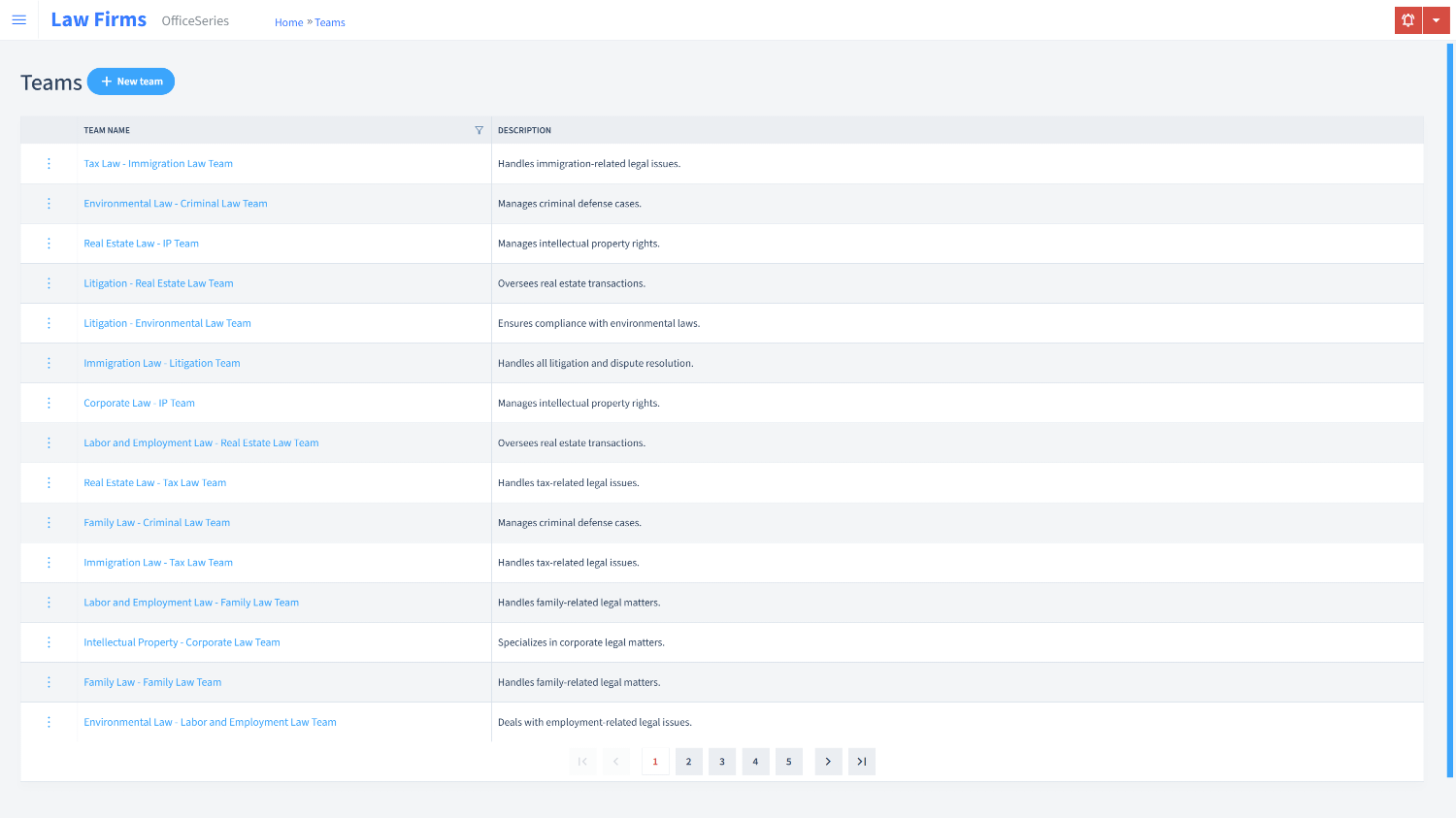 Law Firms Timesheet Teams
