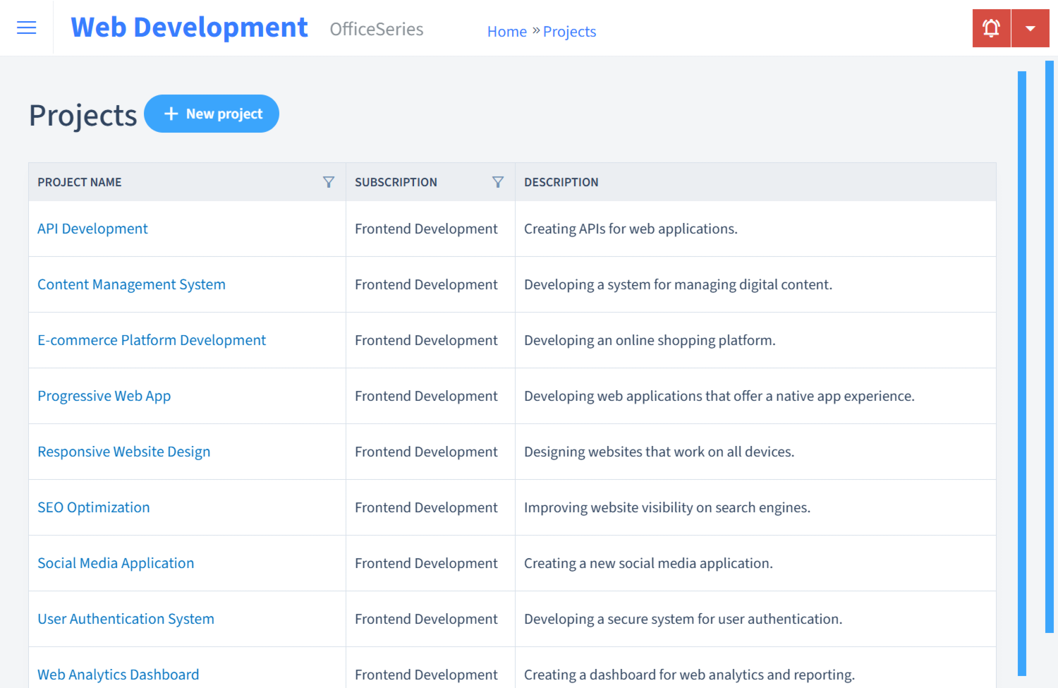 Web Development Timesheet Projects